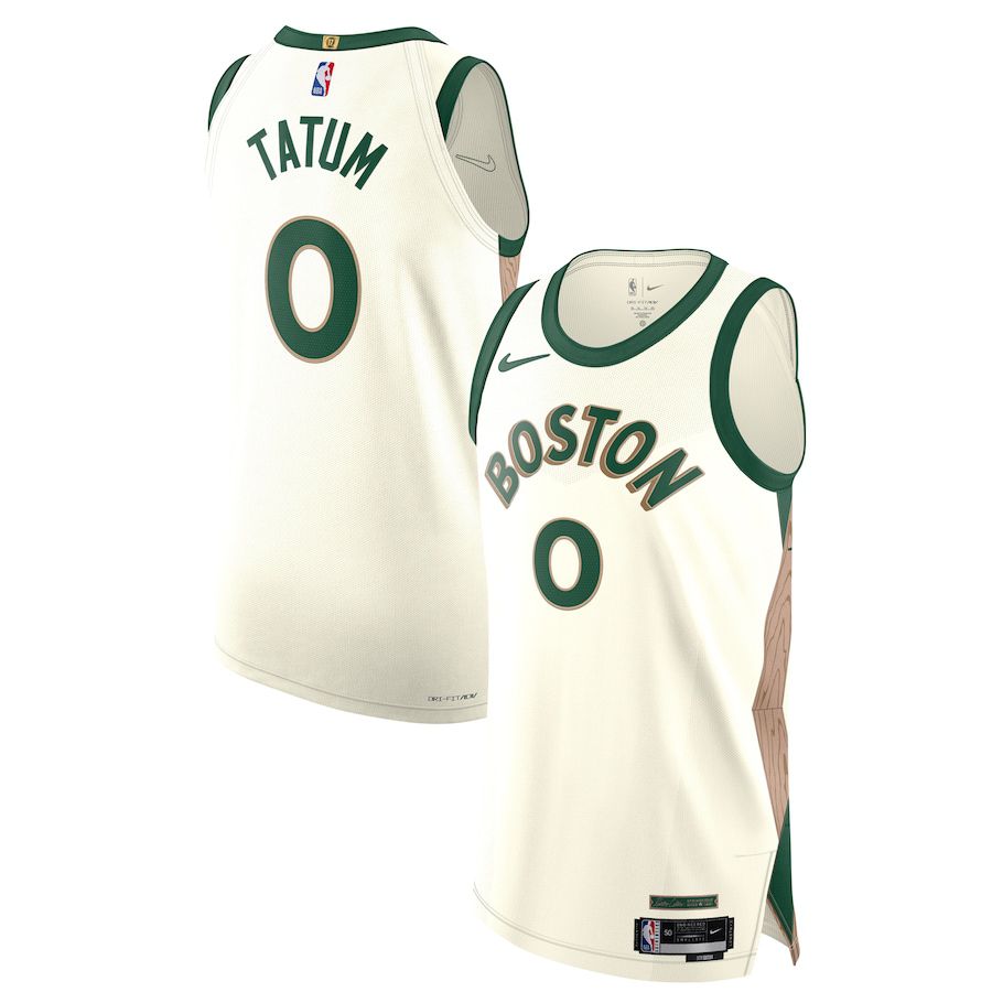 Men Boston Celtics #0 Jayson Tatum Nike White City Edition 2023-24 Authentic NBA Jersey